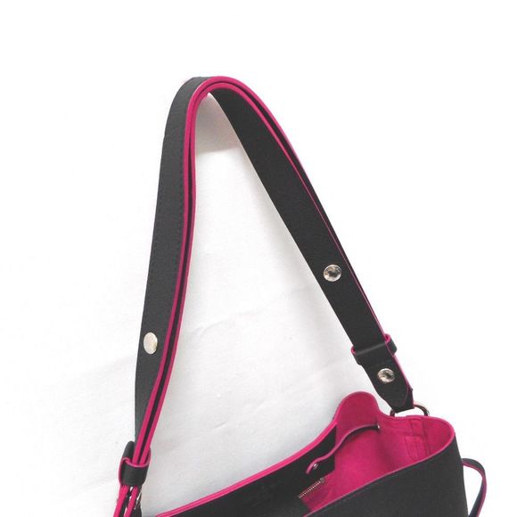 Louis Vuitton Shoulder Bag Lock Me Bucket Noir Pink - Picture 6 of 10